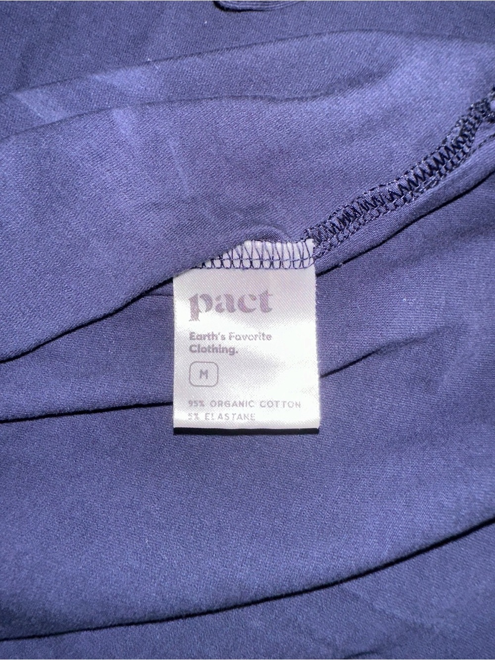 Pact Organic Cotton Sleeveless Navy Maternity Midi Tank Dress MEDIUM - Picture 5 of 6